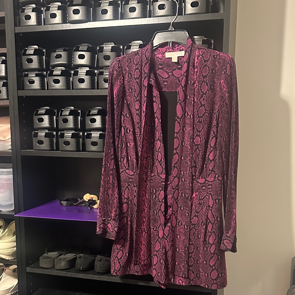 MICHAEL Michael Kors Pink Snake Print Jumpsuit